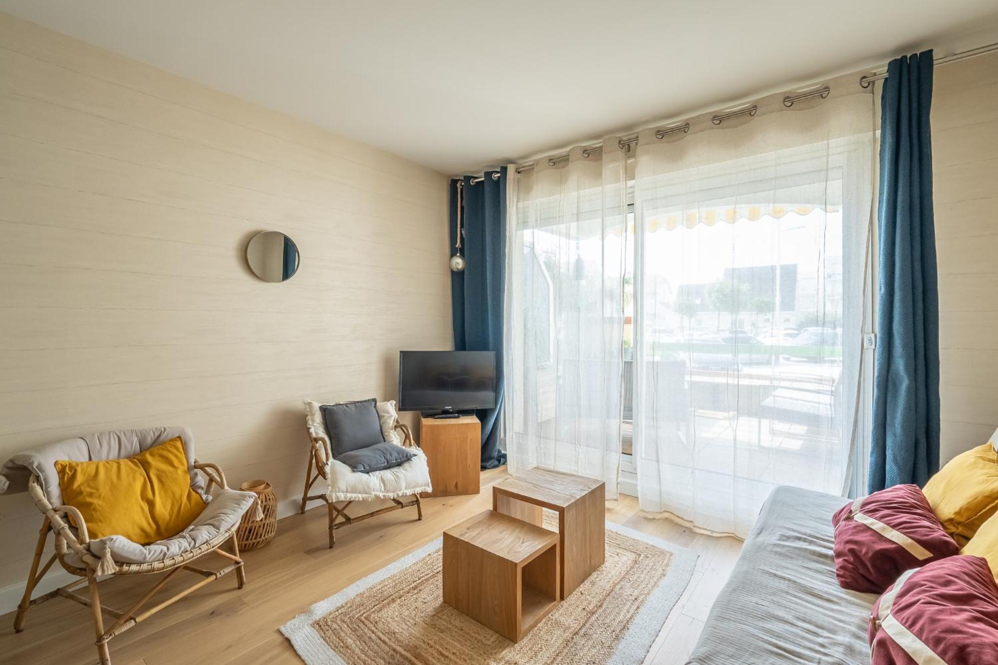 Agreable Appartement Et Terrasse A 2 Pas De La Mer Вимере Екстериор снимка